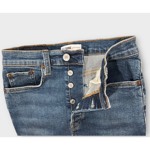 RE/DONE ULTRA HIGH RISE ANKLE SKINNY JEANS Size 27 - Picture 5 of 9